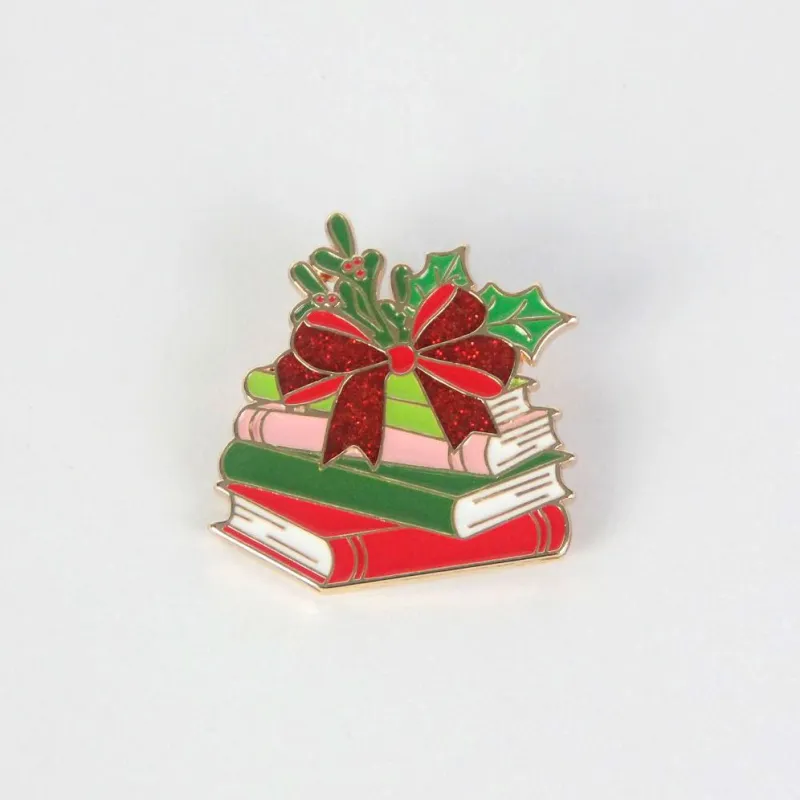 Book Stack Pin made by Paper Source