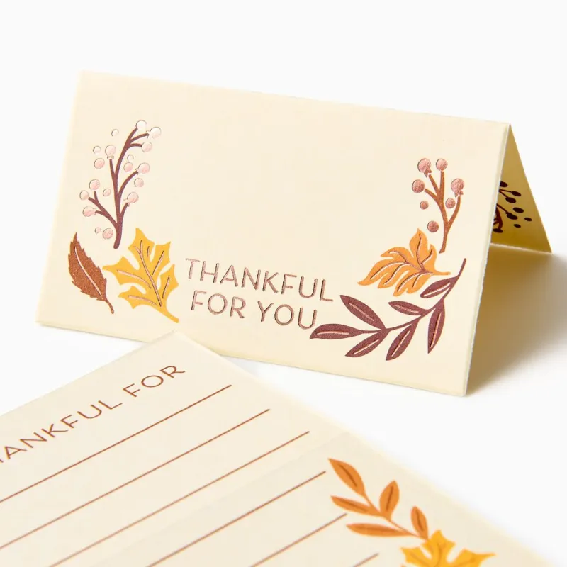 Thankful Fill-In Placecards sold by Paper Source