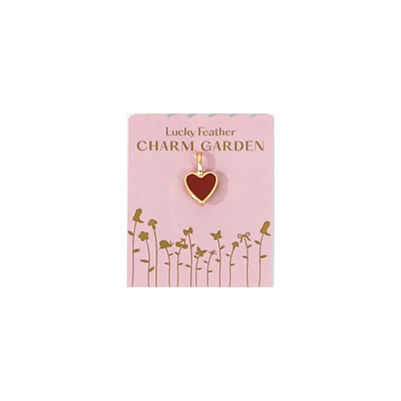 Charm Garden -Red Enamel Heart Charm sold by Paper Source