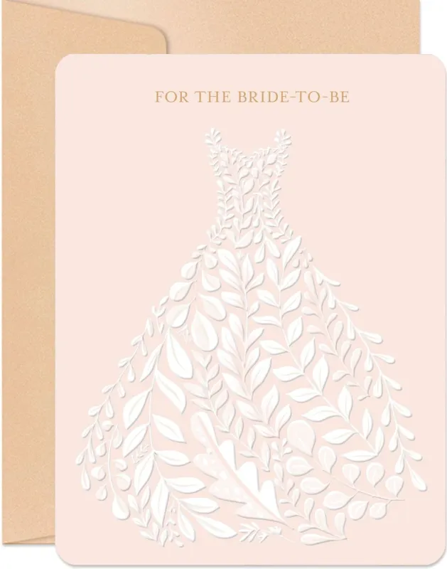 Bride's Dress Wedding Card sold by Paper Source