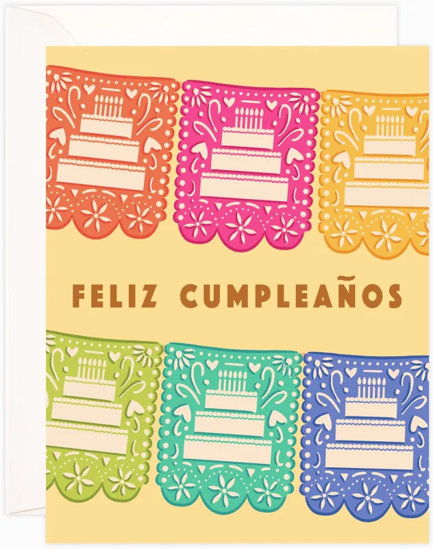 Papel Picado Birthday Card sold by Paper Source