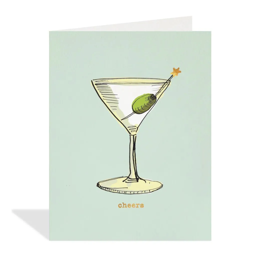 Dry Martini Congratulations Card sold by Paper Source
