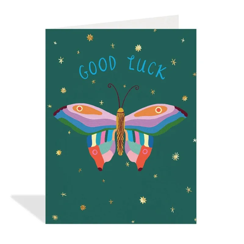 Butterfly Good Luck Card sold by Paper Source