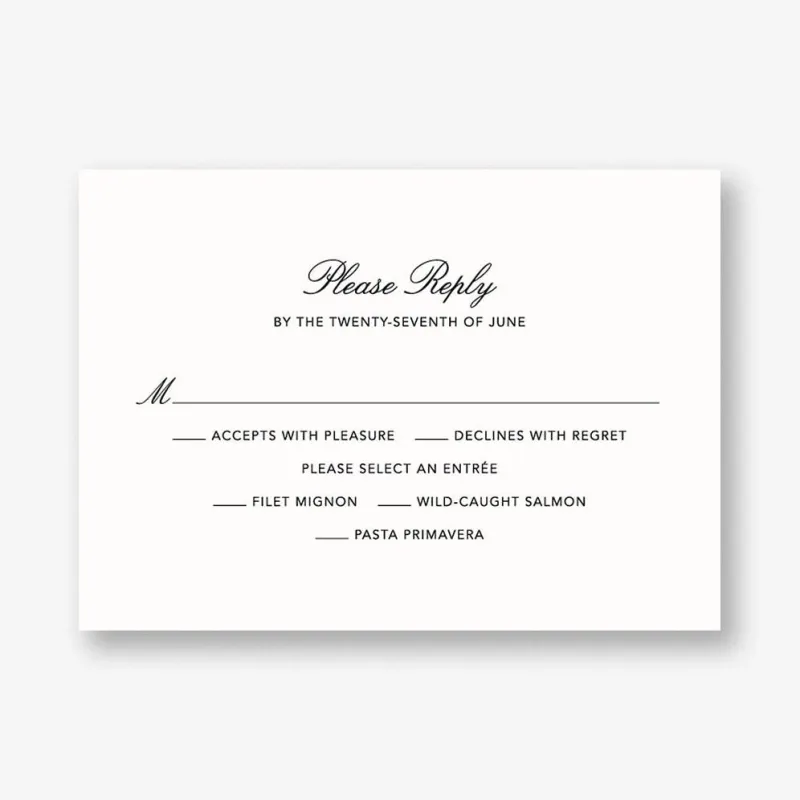 Devonshire Response Card sold by Paper Source