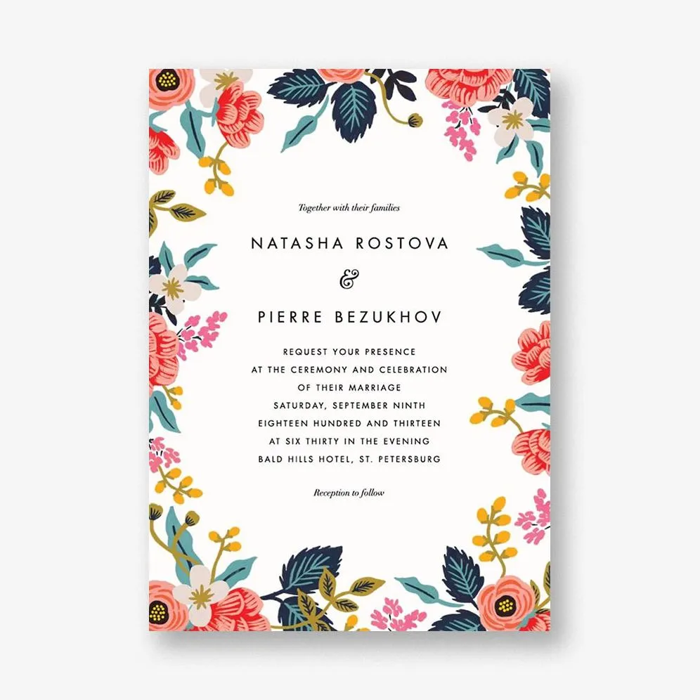 Birch Monarch Wedding Invitation sold by Paper Source