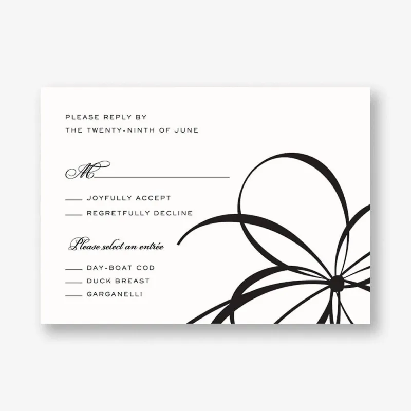 Belle Boulevard Response Card sold by Paper Source