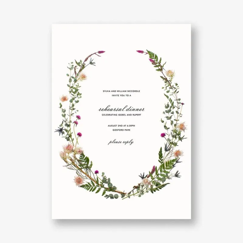 Fleurs Sauvages Rehearsal Dinner sold by Paper Source