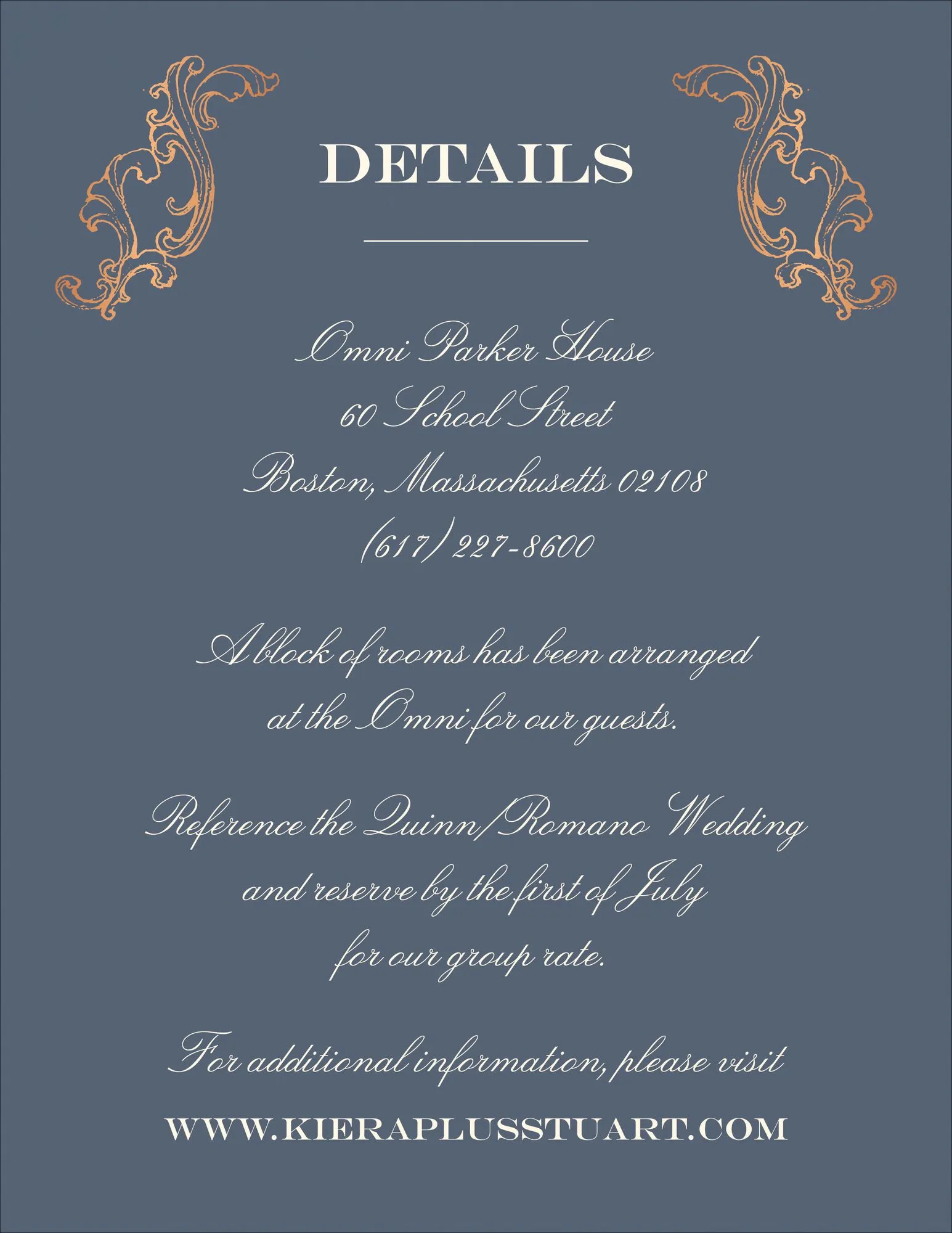 Gilded Filigree Foil Information Card sold by Paper Source product image thumbnail 3