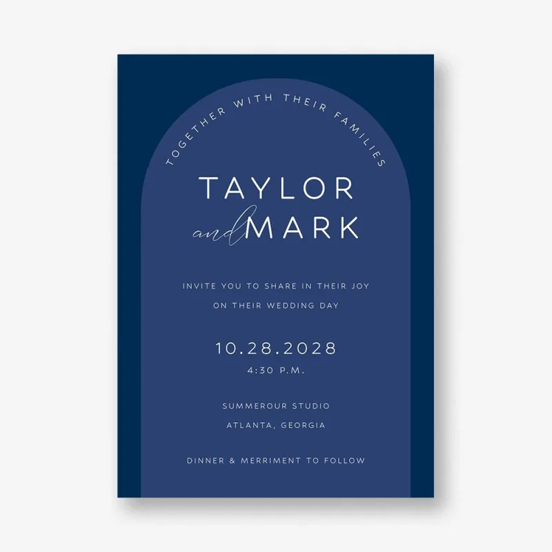 Colorful Arch Wedding Invitation sold by Paper Source