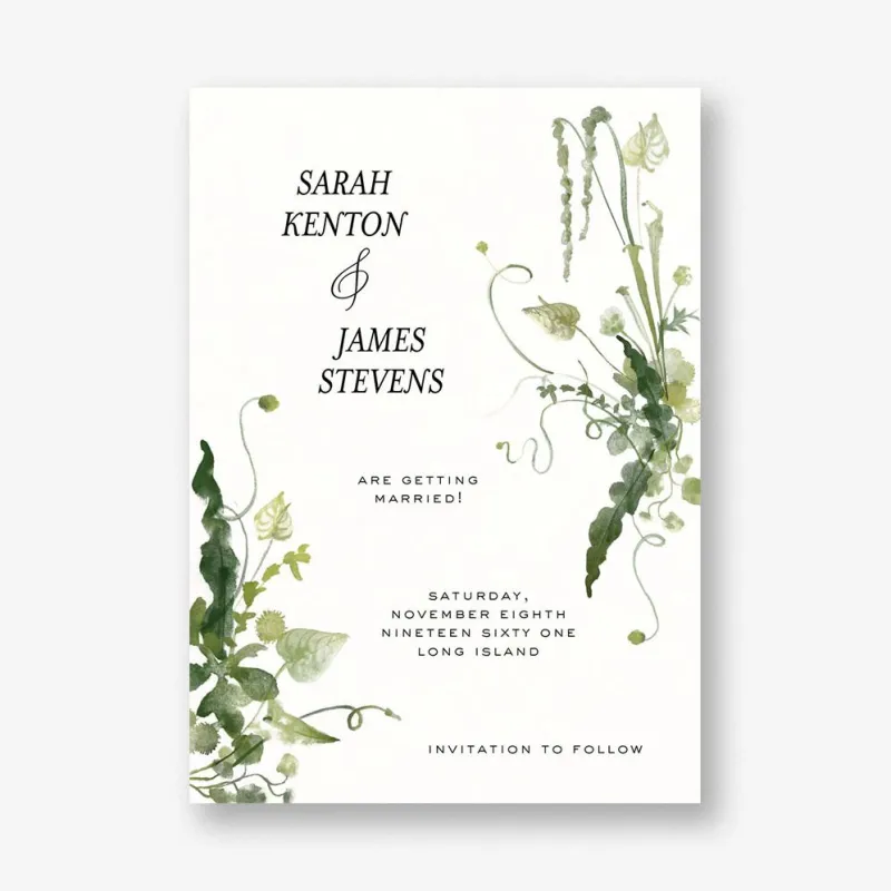 Wedding Flora Save the Date sold by Paper Source