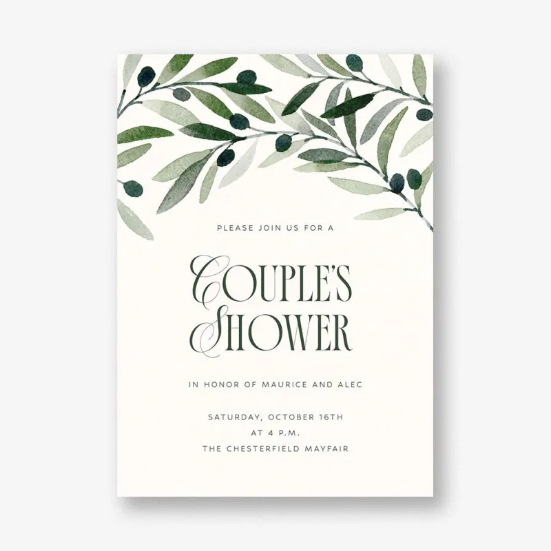 Olive Arch Bridal Shower Invitation sold by Paper Source