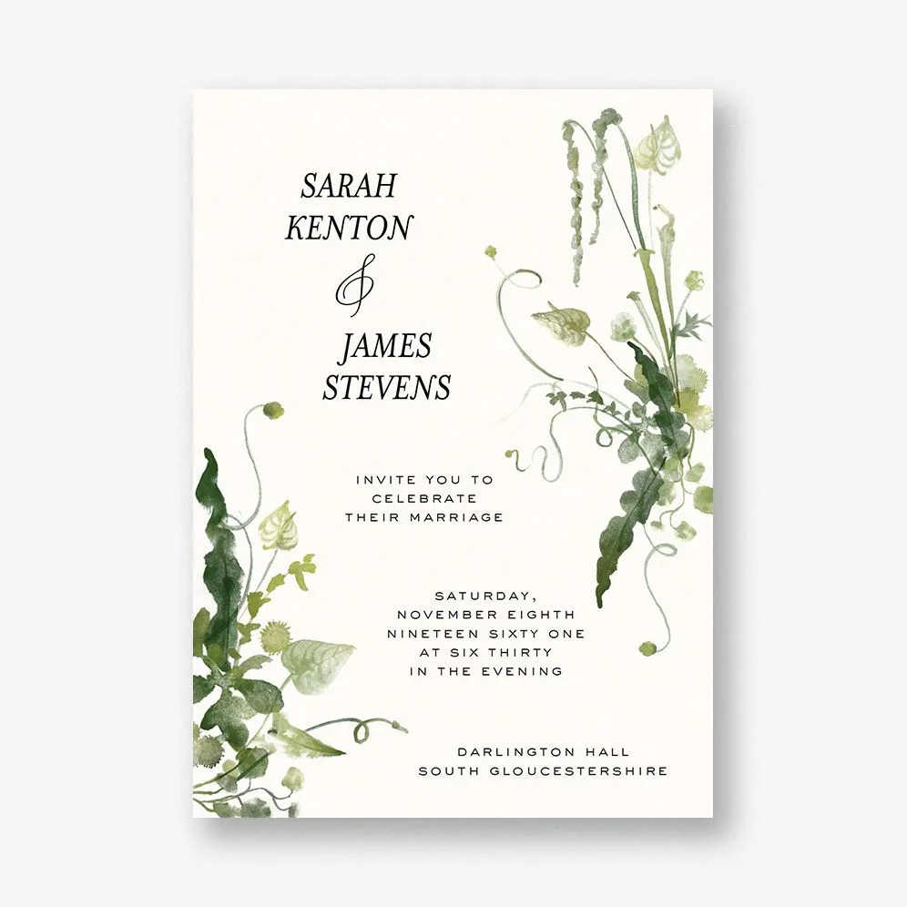 Wedding Flora Wedding Invitation sold by Paper Source