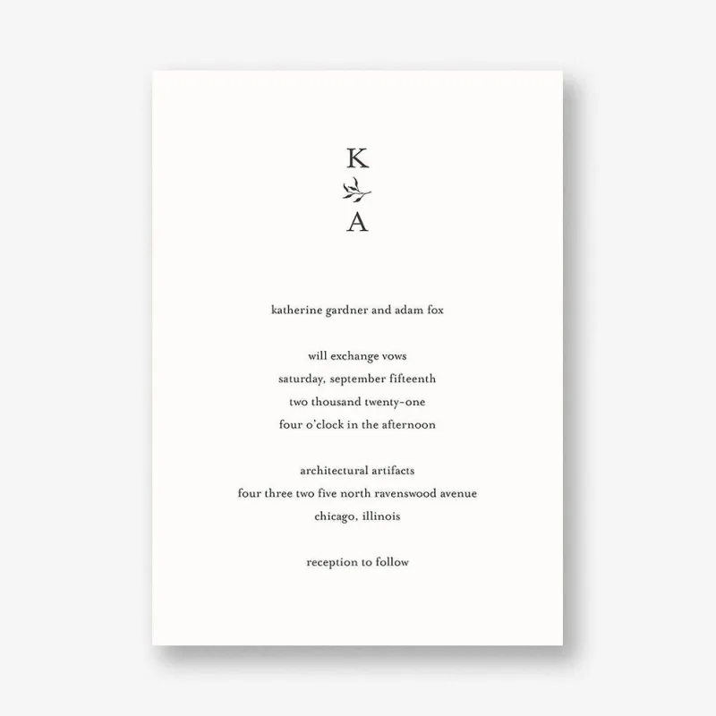 Sprig Wedding Invitation sold by Paper Source