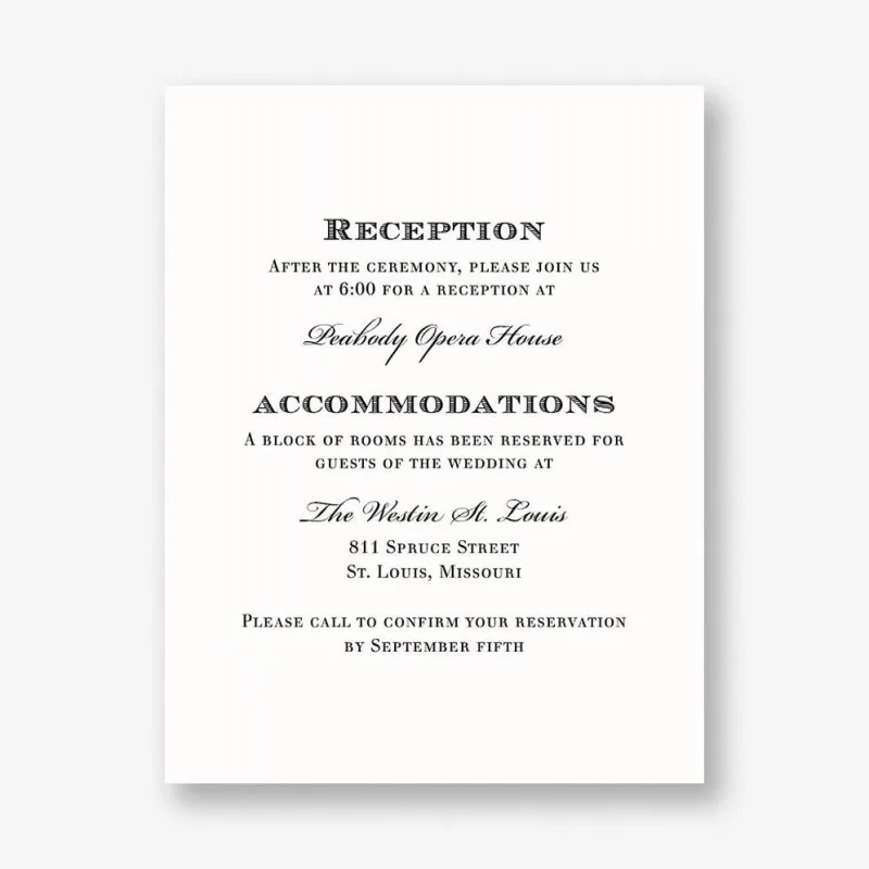 Foil Leaves Information Card sold by Paper Source