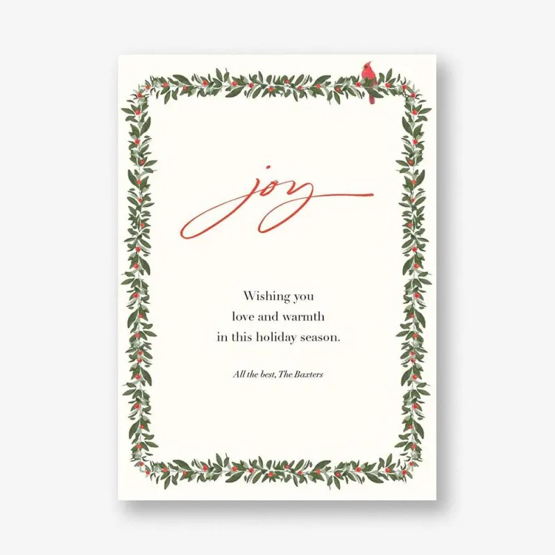 Cardinals Appear Holiday Card sold by Paper Source