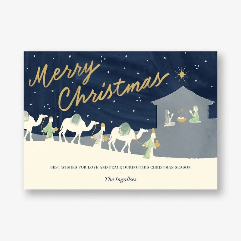 Three Kings Holiday Card made by Paper Source
