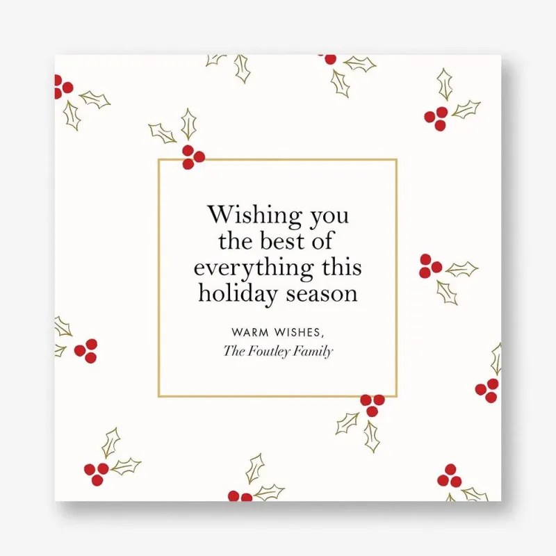Golden Berries Holiday Card sold by Paper Source