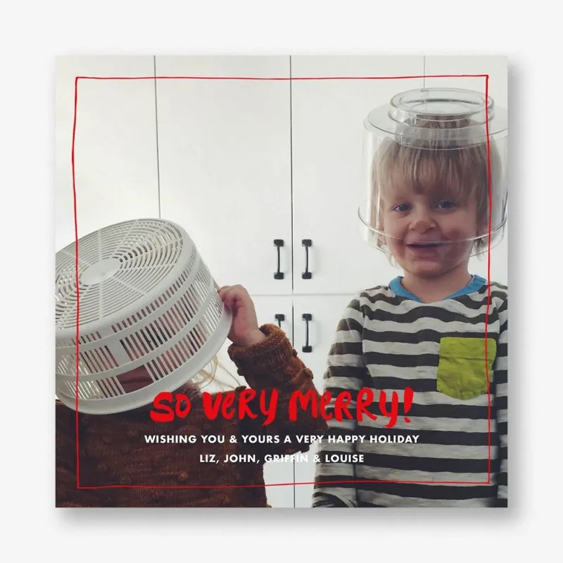 So Very Merry Photo Card sold by Paper Source