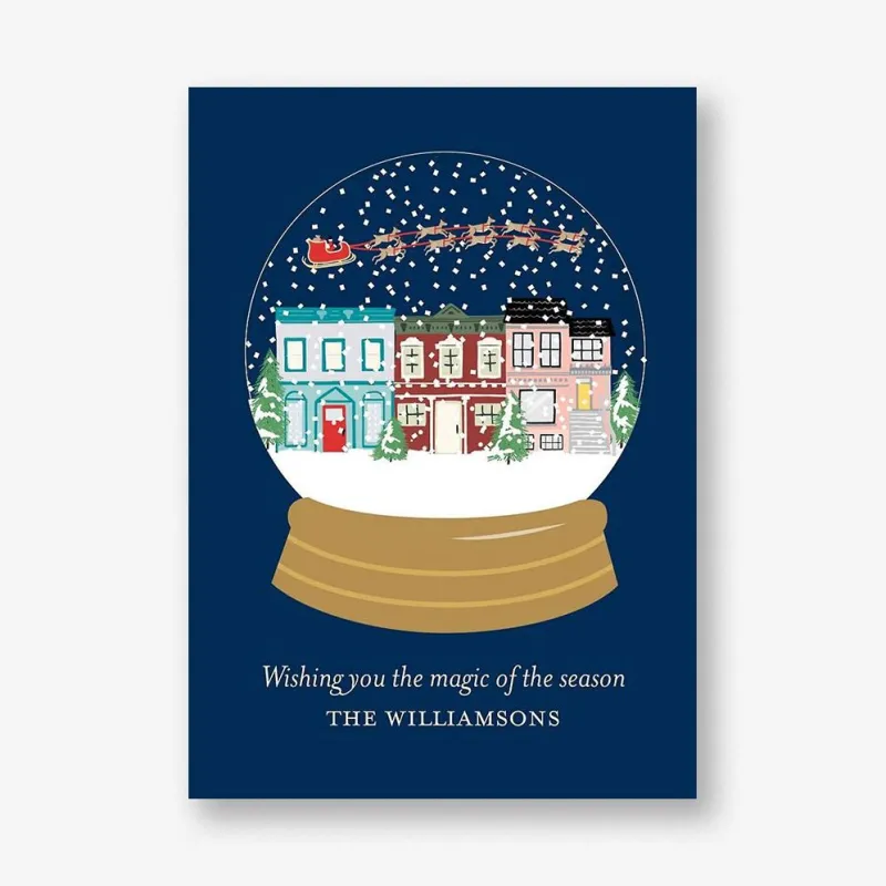 Snowglobe Holiday Card sold by Paper Source