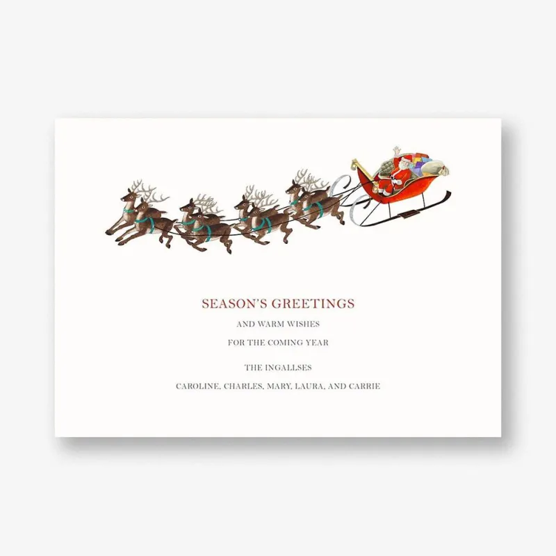 Reindeer Ride Photo Card sold by Paper Source