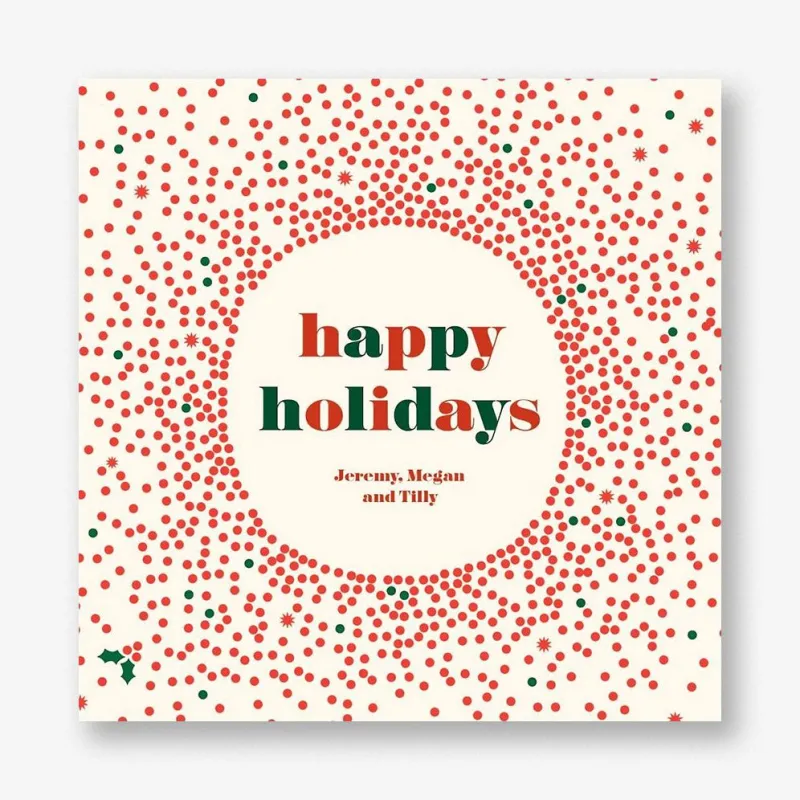 Reverse Snow Globe Holiday Card sold by Paper Source