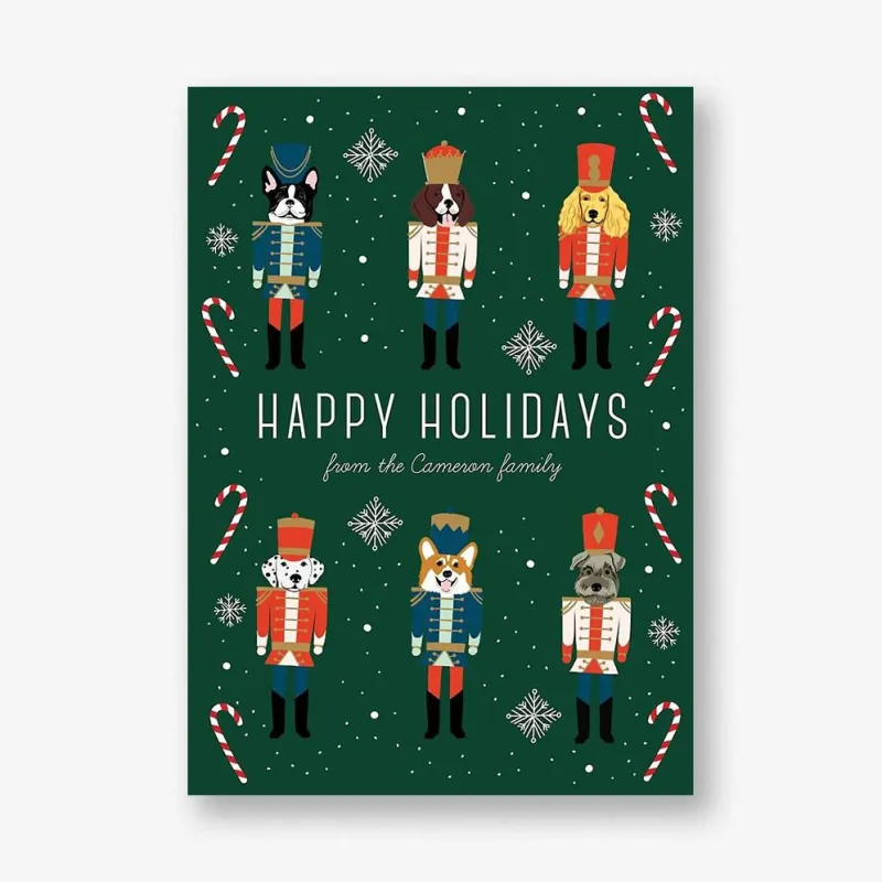 Nutcracker Dogs Holiday Card sold by Paper Source
