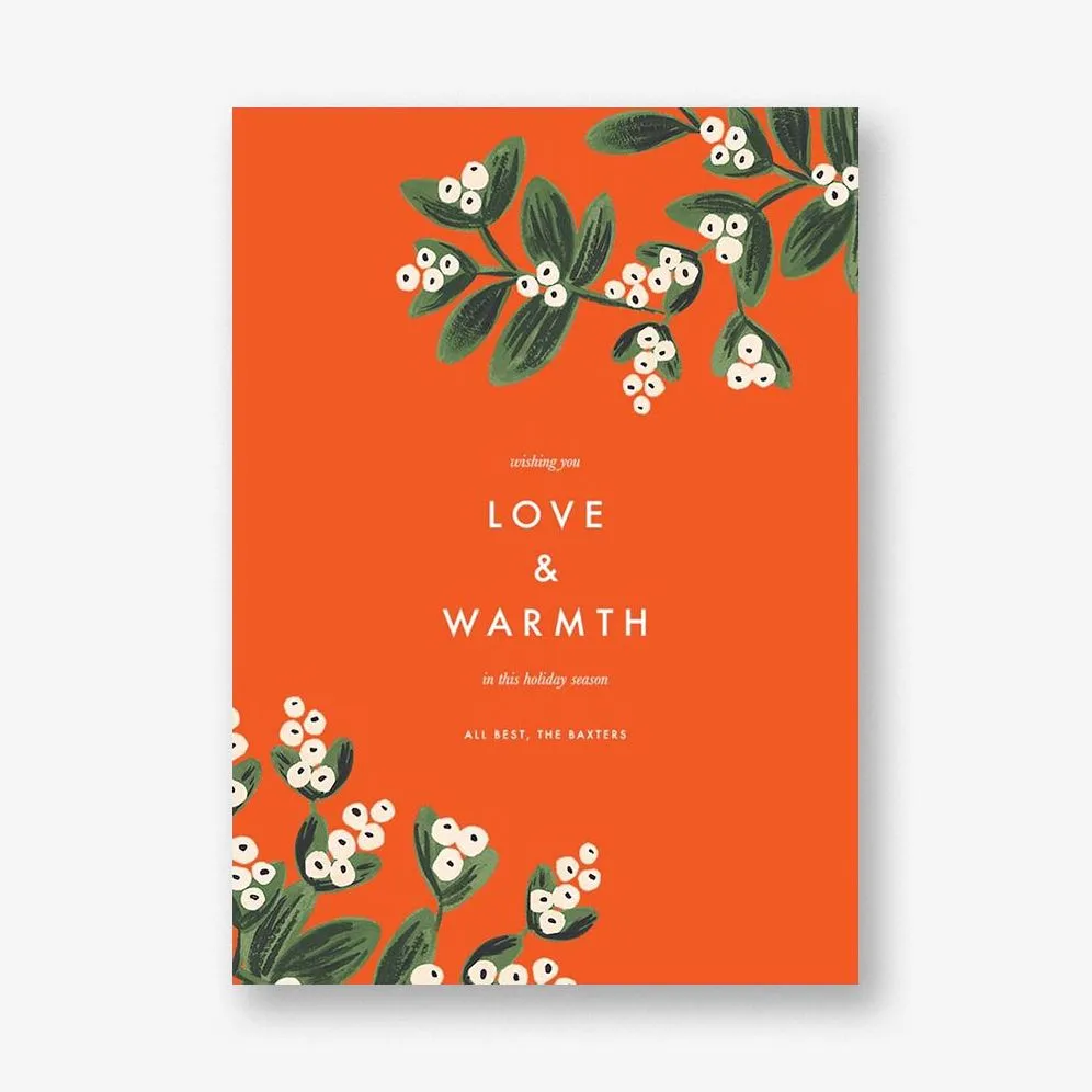 Mistletoe Accent Card sold by Paper Source