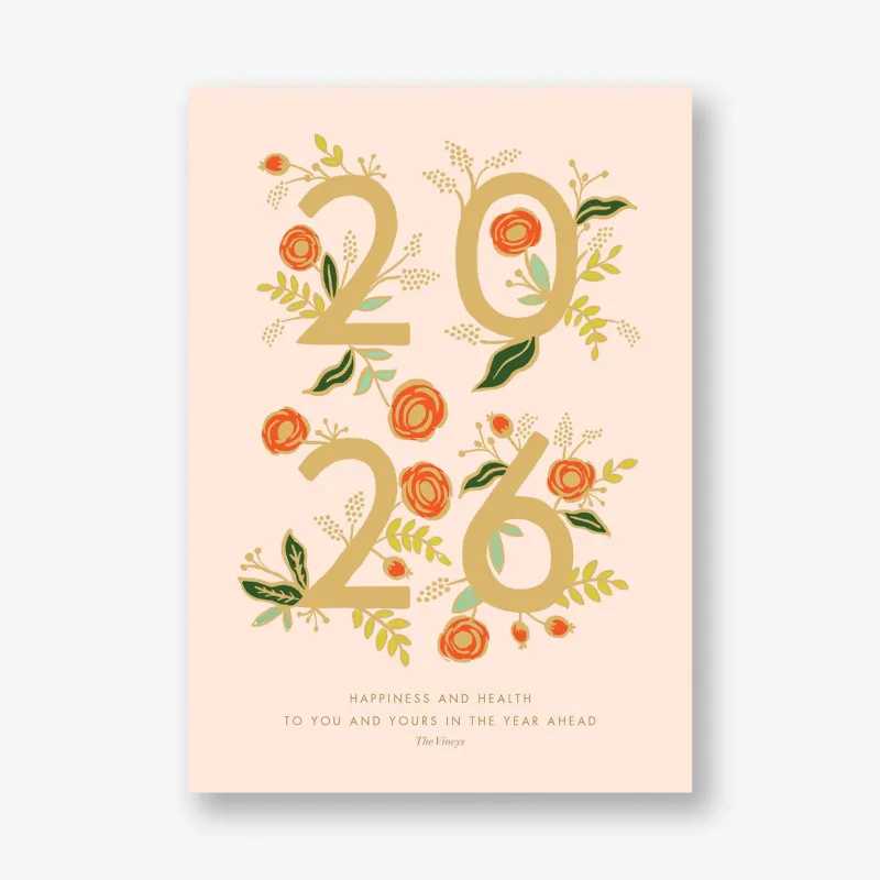 Poppy Holiday Photo Card sold by Paper Source