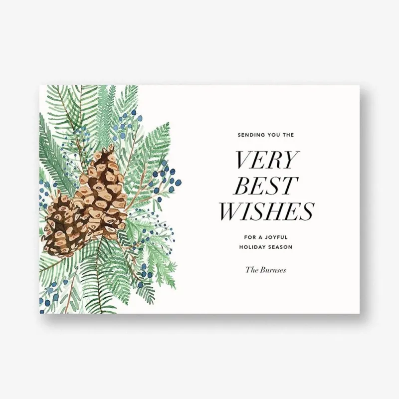 Pine and Juniper Card sold by Paper Source