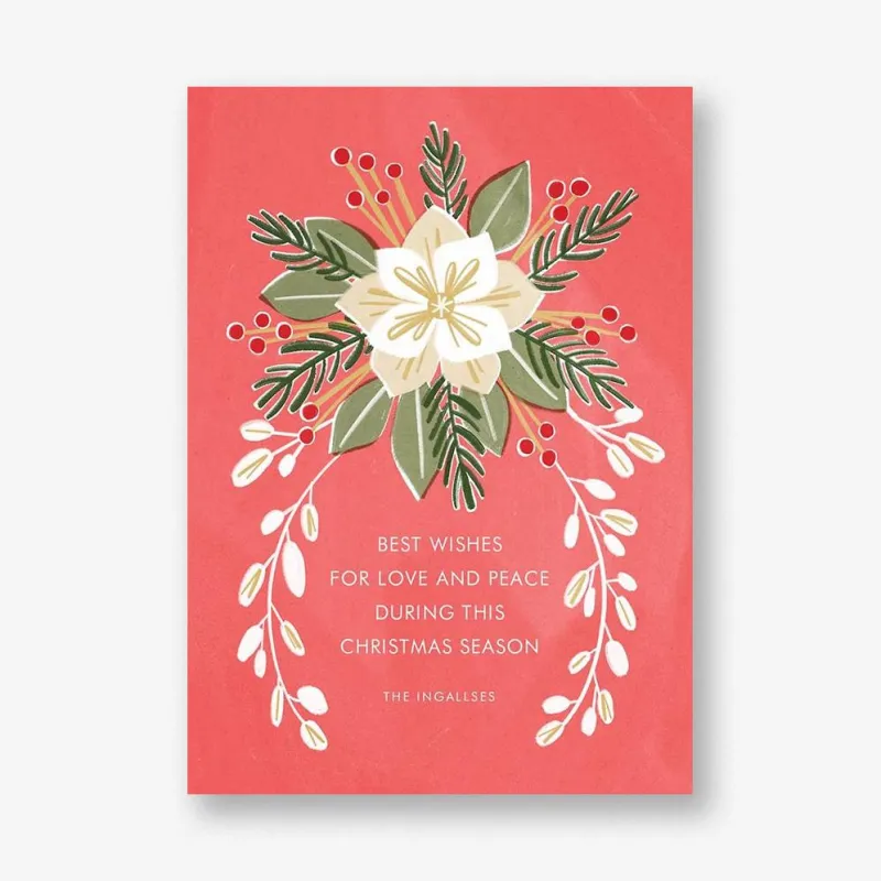 Magnolia Garden Holiday Card sold by Paper Source