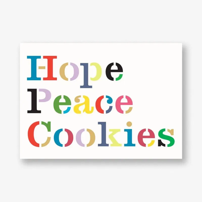 Hope Peace Cookies Card sold by Paper Source