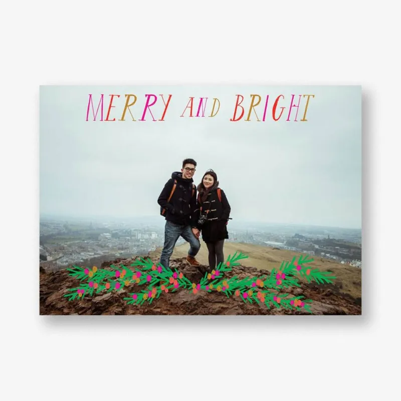 Grinning and Glowing Full Photo Card sold by Paper Source