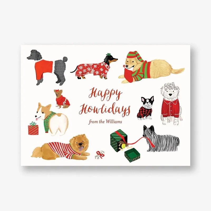 Happy Howlidays Holiday Card sold by Paper Source
