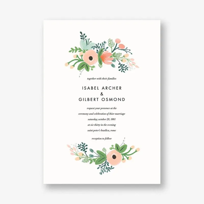 Wrapped in Wildflowers Wedding Invitation sold by Paper Source