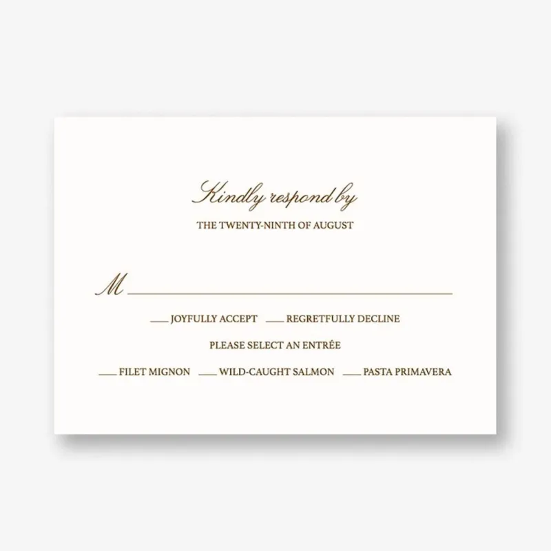 Spring Orchard Response Card sold by Paper Source