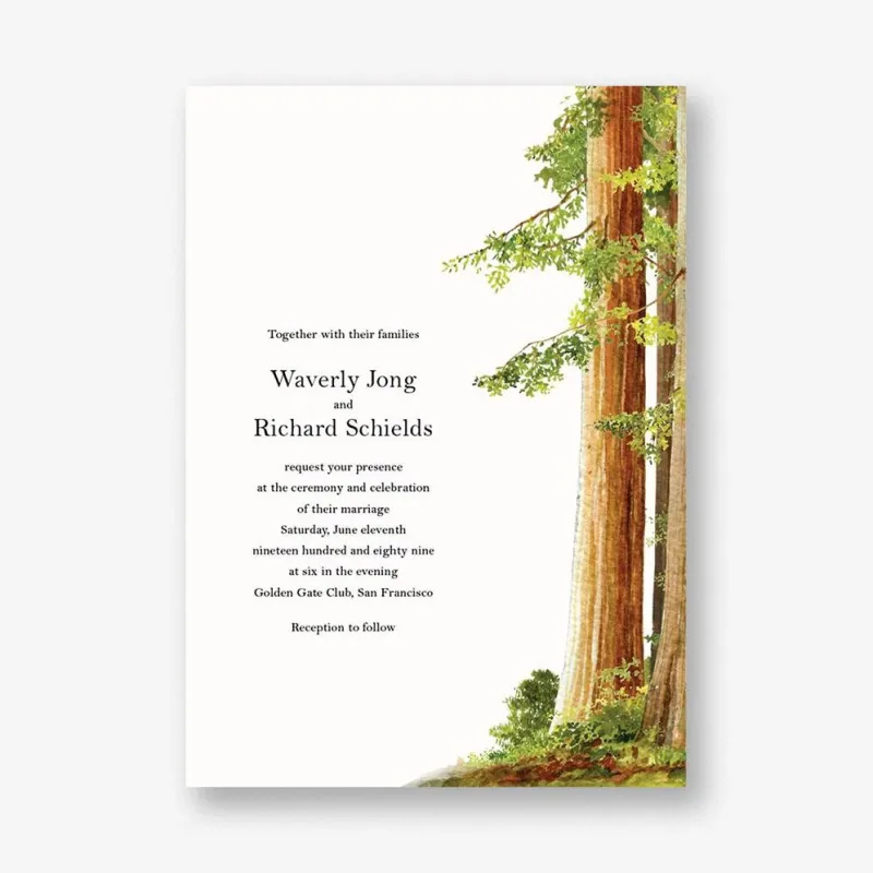 Sequoia Wedding Invitation sold by Paper Source