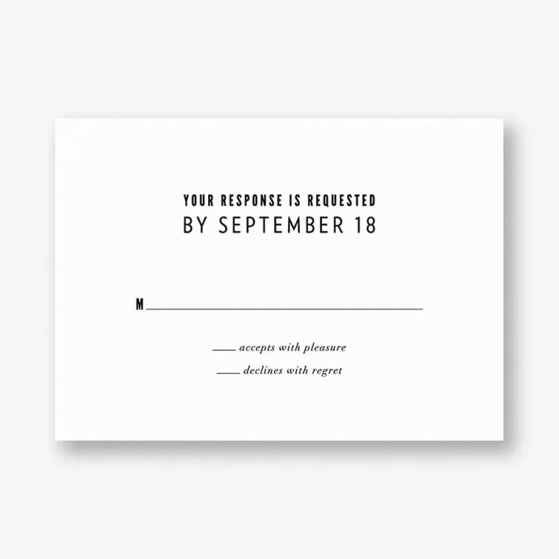 Lanai Floral Response Card sold by Paper Source