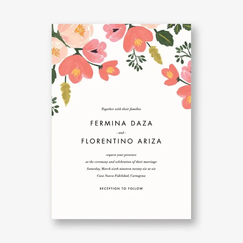 Pastel Petals Wedding Invitation sold by Paper Source