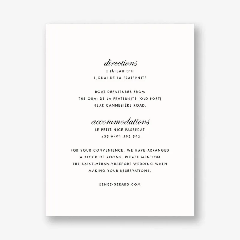 Josephine Baker Information Card sold by Paper Source