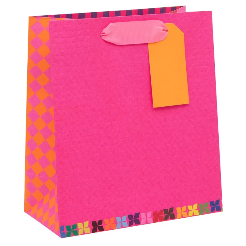 Textured Pink Medium Gift Bag made by Paper Source