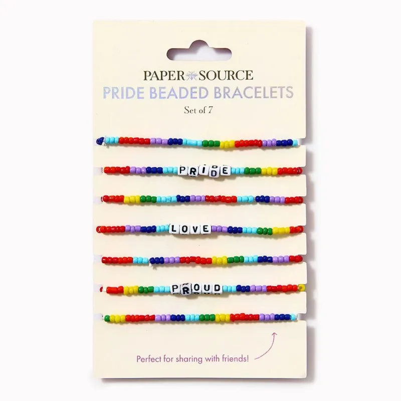 Beaded Rainbow Bracelet sold by Paper Source