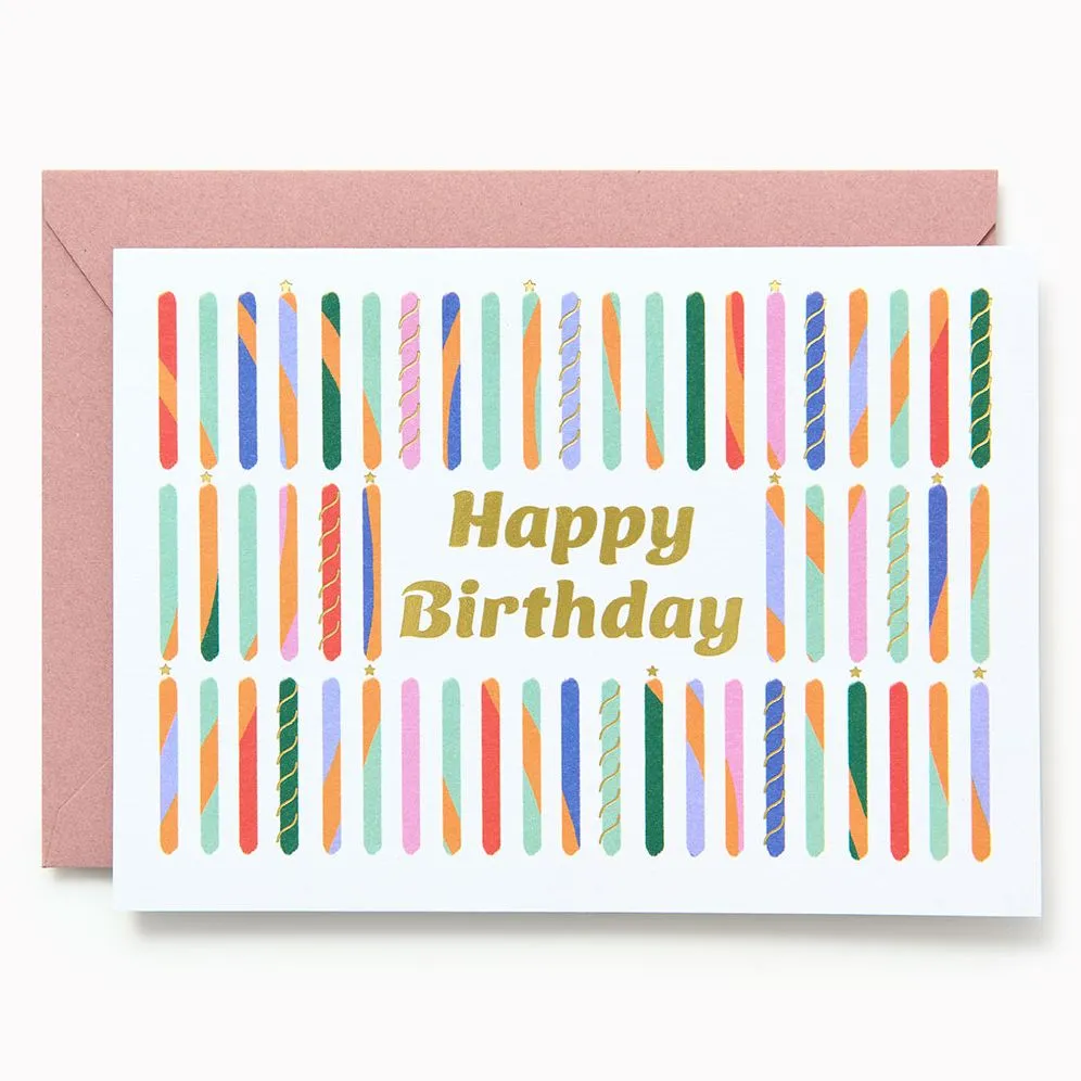 Colorful Candles Birthday Card sold by Paper Source