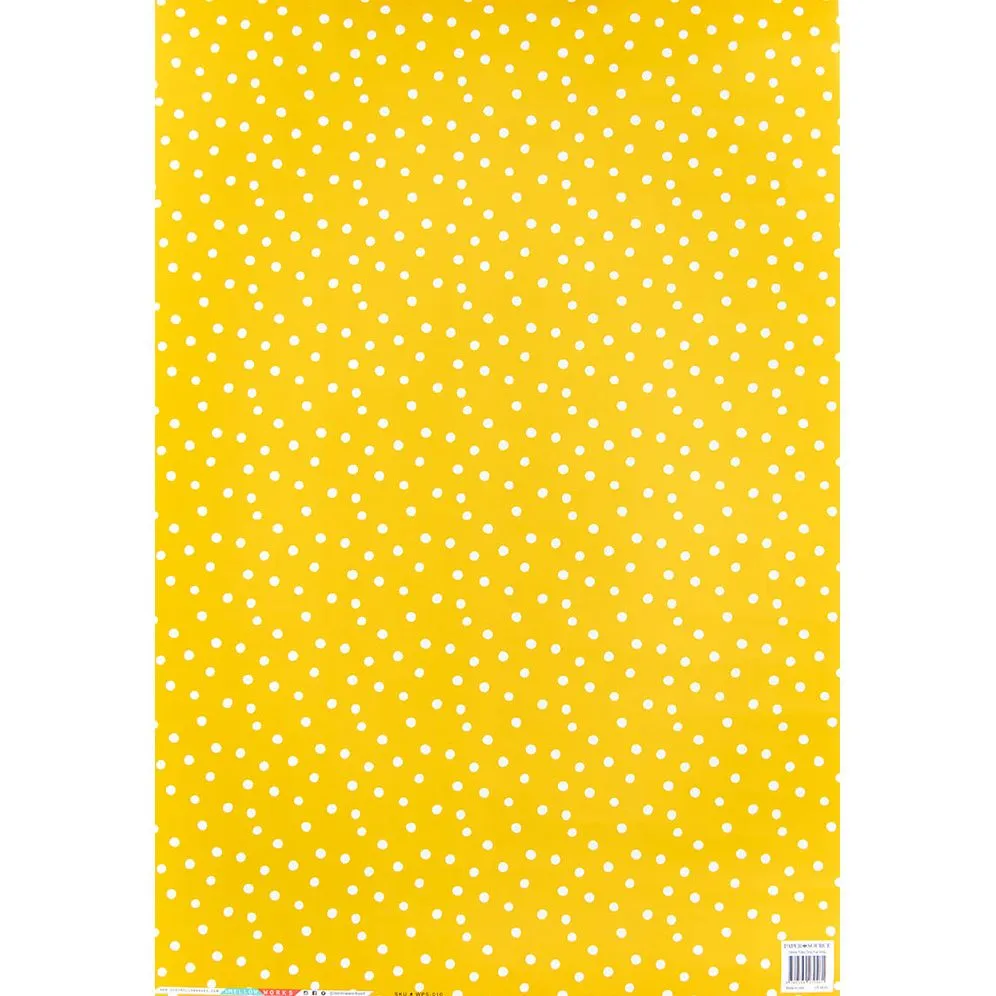 Yellow Polka Dots Flat Wrap sold by Paper Source product image thumbnail 2