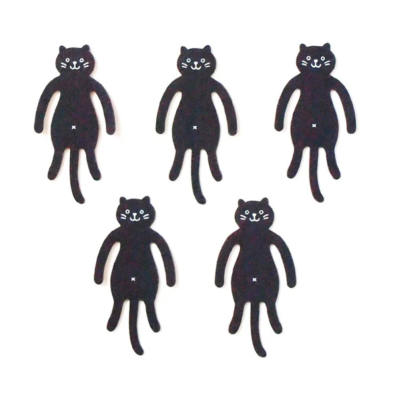 Black Cat Clip Family, Set of 5 sold by Paper Source