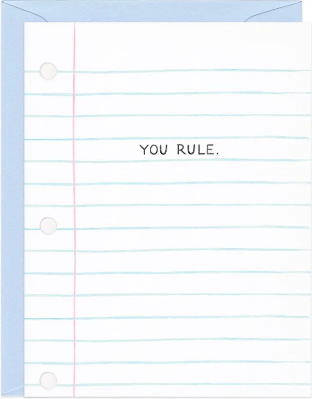 You Rule Encouragement Card sold by Paper Source