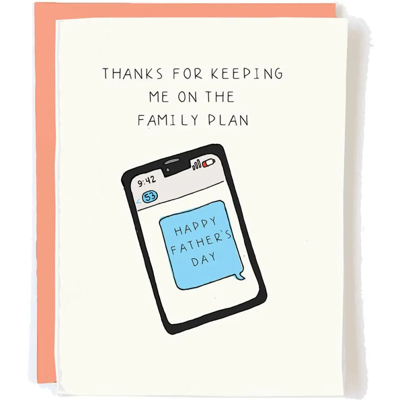Family Plan Father's Day Card sold by Paper Source