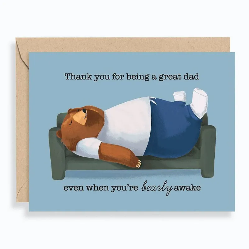 Bearly Awake Father's Day Card sold by Paper Source