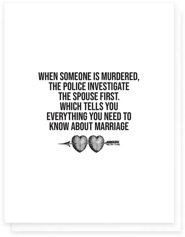 Murdering Spouse Love Card sold by Paper Source