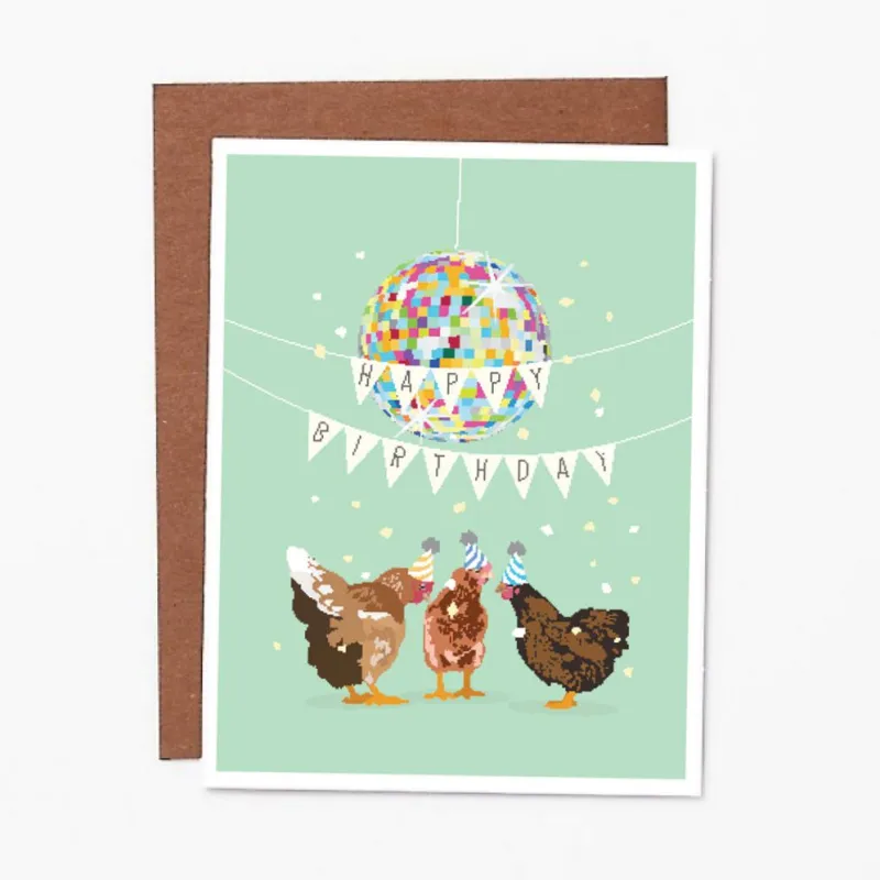 Party Chickens Birthday Card made by Paper Source