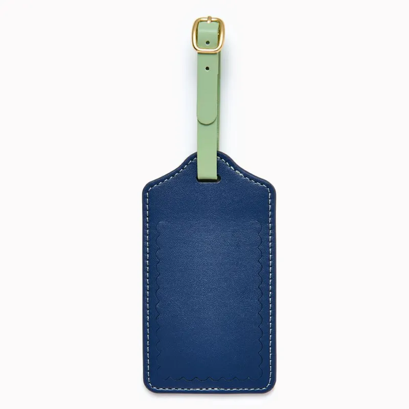 Blue Scalloped Luggage Tag sold by Paper Source